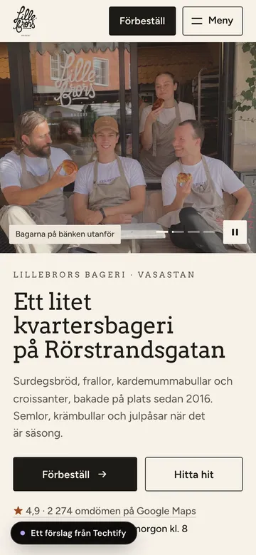 Samma förslag på en mobil