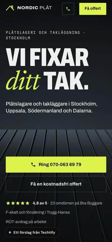 Samma förslag på en mobil